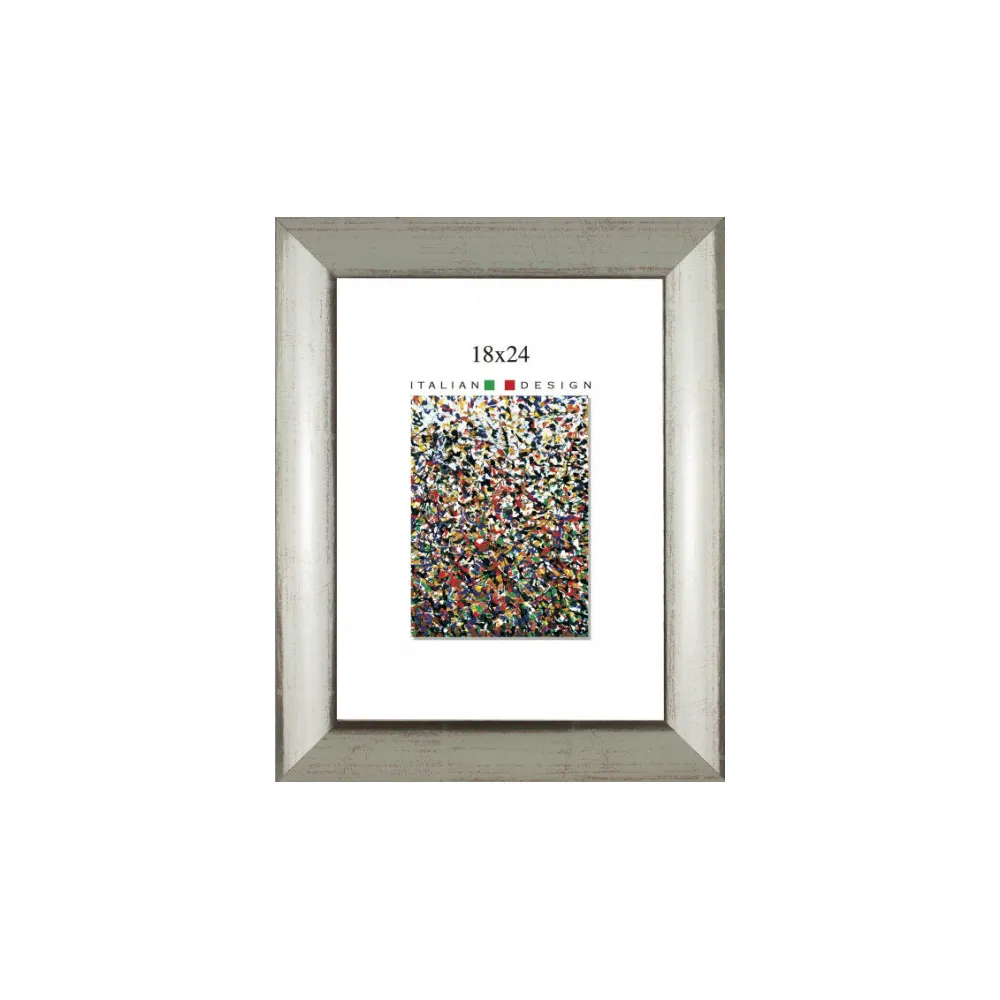CORNICE SIRIO 18X24 P/FOTO ARGENTO