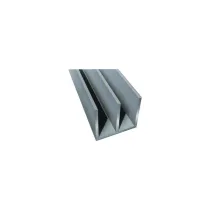 CANALINO DOPPIO ALLUMINIO ALPAX 2MT 20X18MM