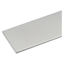 PROFILO PER FAI DA TE PIATTO mm 12 x  2 - mt 1 col.argento