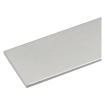 PROFILO PER FAI DA TE PIATTO mm 20x2 - mt 1 col.argento