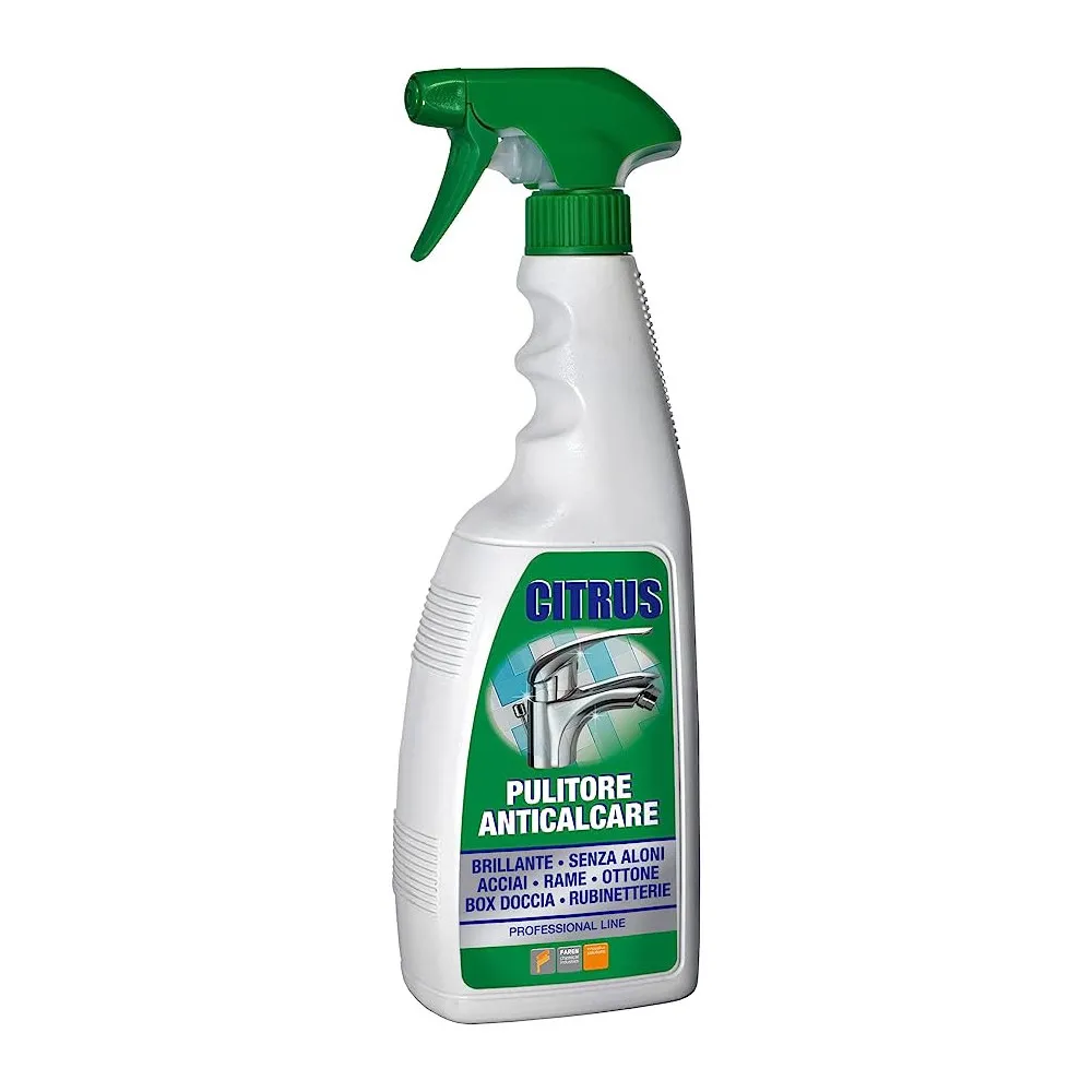 PULITORE ANTICALCARE BRILLANTANTE PER CERAMICA E RUBINETTERIE CITRUS 750ML PULITORE ANTICALCARE BRILLANTANTE PER CERAMICA E RUBINETTERIE CITRUS 750ML