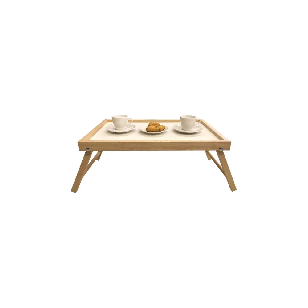 Vassoio iris legno naturale con piedi da letto50x33cm Vassoio iris legno naturale con piedi da letto50x33cm