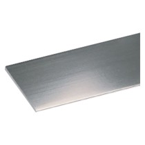 PROFILO PER FAI DA TE PIATTO mm 15 x  2 - mt 2 argento brillante