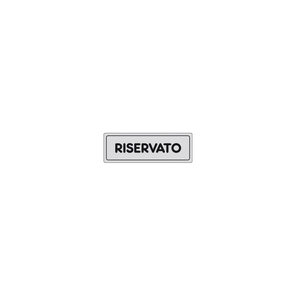 ETICHETTA ADESIVA 150X50 RISERVATO