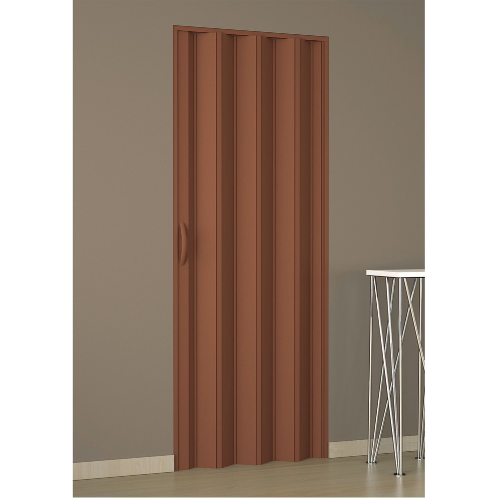 PORTA A SOFFIETTO 'RIGI' cm 82 x 210 - colore mogano