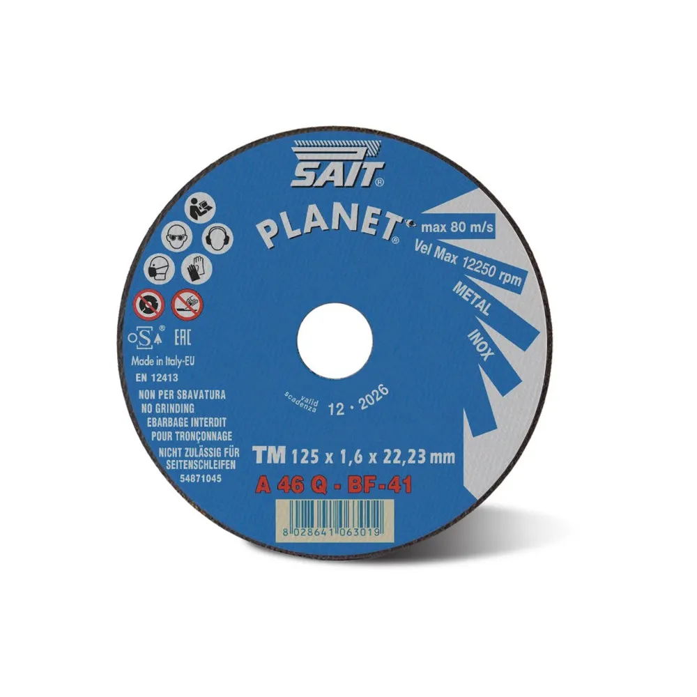 Disco flex ferro Sait Ø230x2,0x22,23 mm A46Q Disco flex ferro Sait Ø230x2,0x22,23 mm A46Q