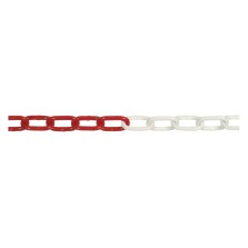 CATENA SEGNALETICA ACCIAIO BICOLORE bobina mt 30 bianco/rosso