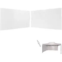 PANNELLI LATERALI BIANCHI PER GAZEBO DA 3x4,5M