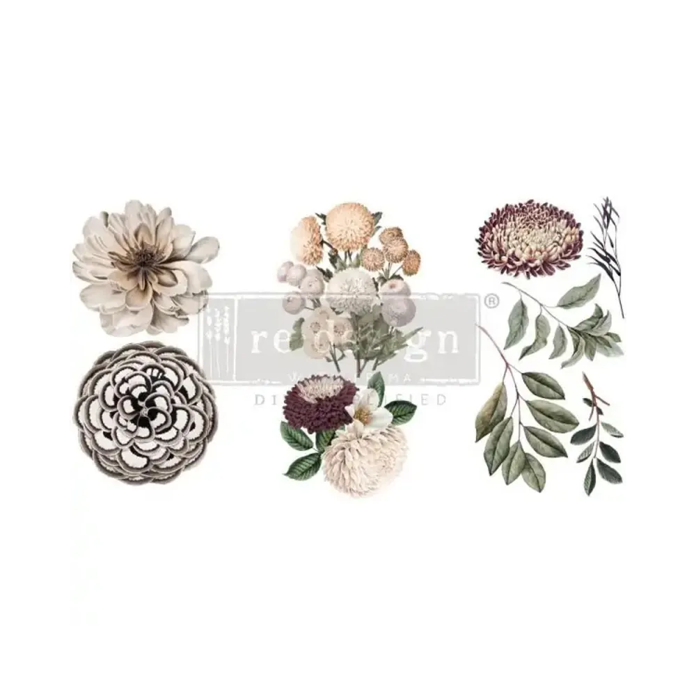 REDESIGN DECOR TRASNFERS "NATURAL FLORA" 15 x 30,5 cm