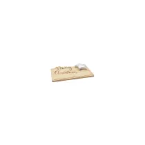 Tagliere rettangolare + ciotola 28 x 17 cm, legno