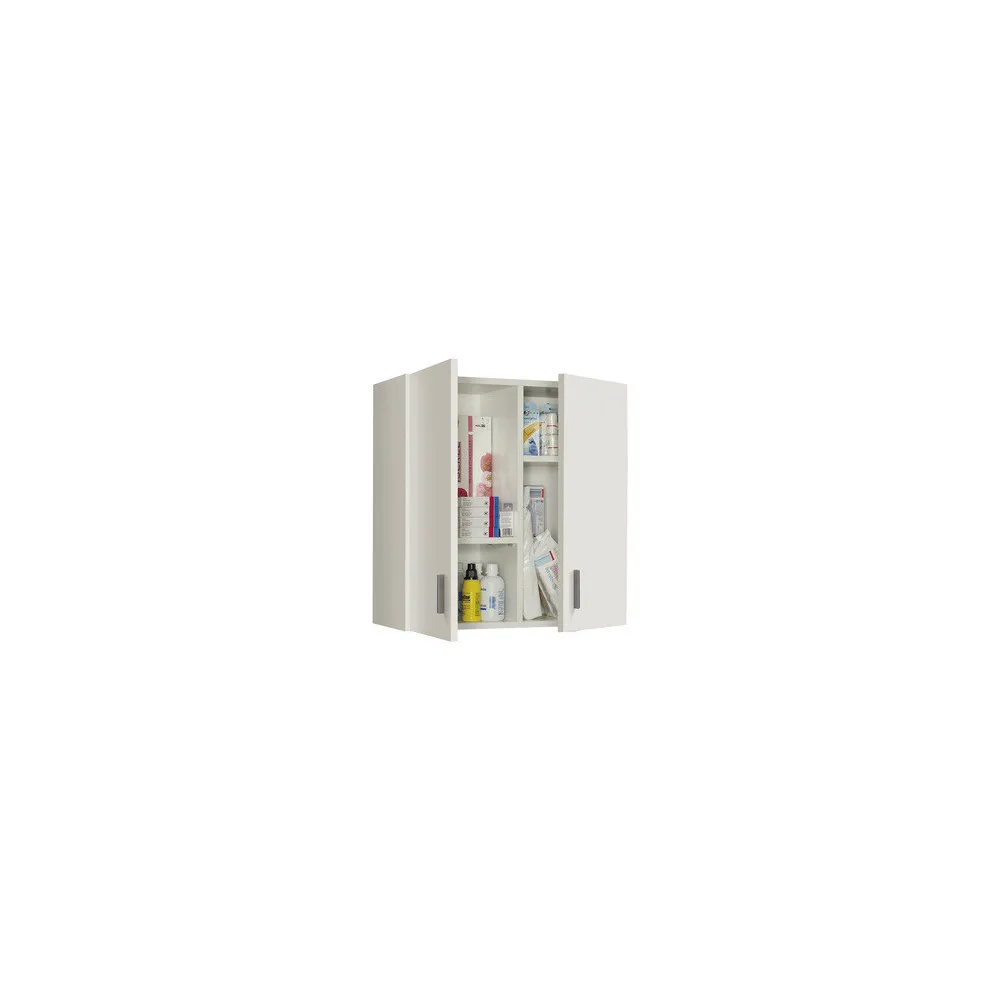 KIT PENSILE MULTIUSO 2 ANTE CM.59X27X60H BIANCO KIT PENSILE MULTIUSO 2 ANTE CM.59X27X60H BIANCO