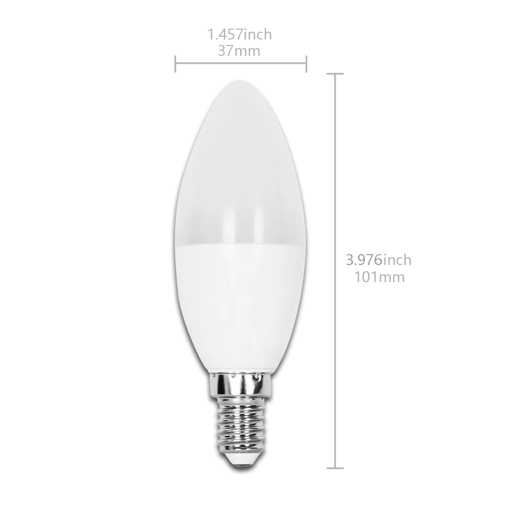Lampada a led A5 C37 (4W,E14,6400K)