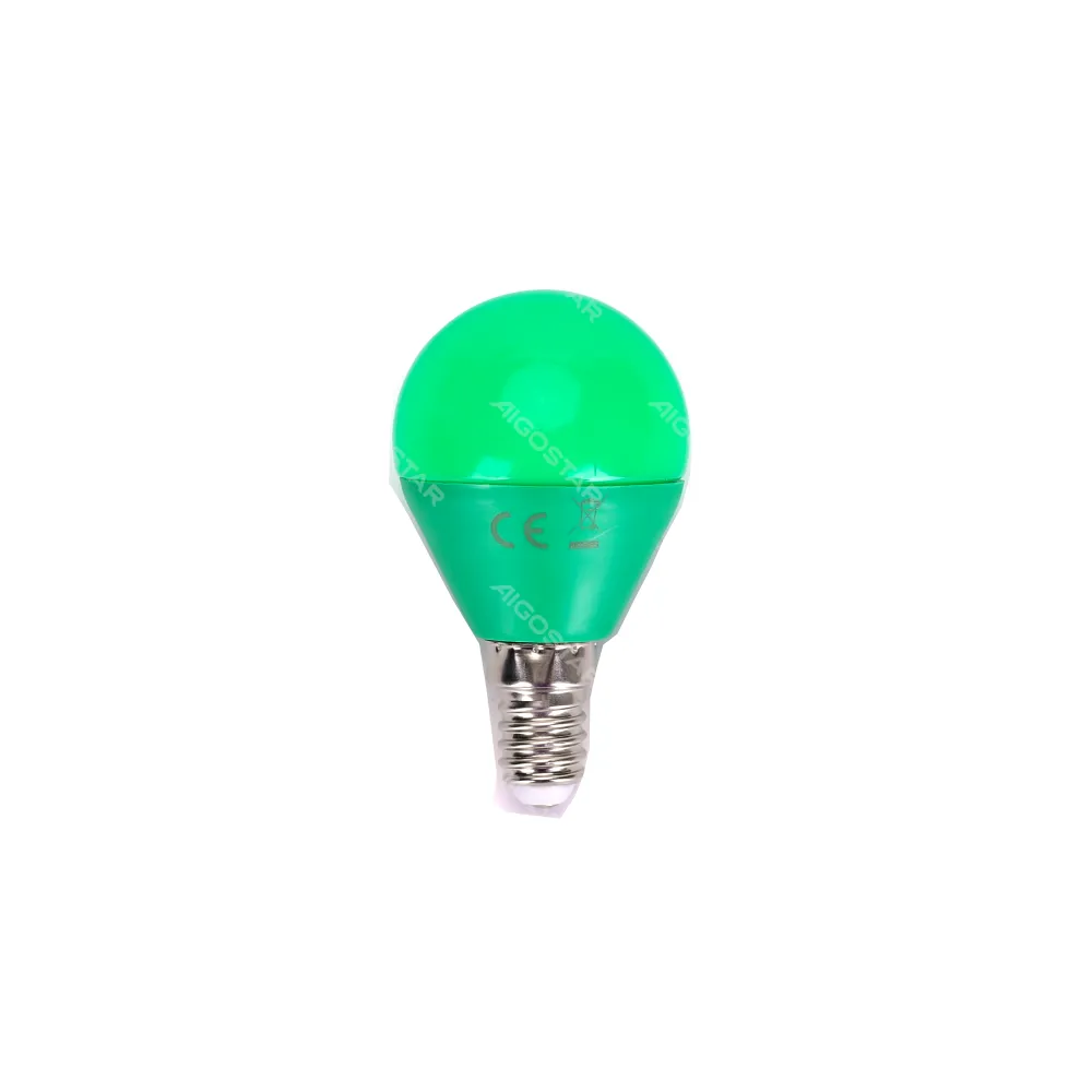 Lampada a led A5 G45 (4W,E14,LUCE VERDE)