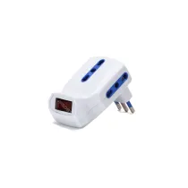 Adattatore 3 vie con interruttore 10A a 10A/16A