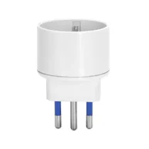 ADATTATORE A 1 VIA 10A BIANCO