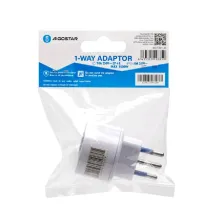 ADATTATORE A 1 VIA 10A BIANCO