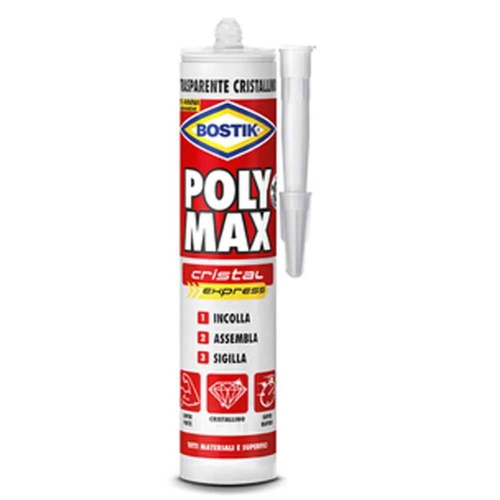 BOSTIK POLYMAX CRISTAL EXPRESS 300G CARTUCCIA