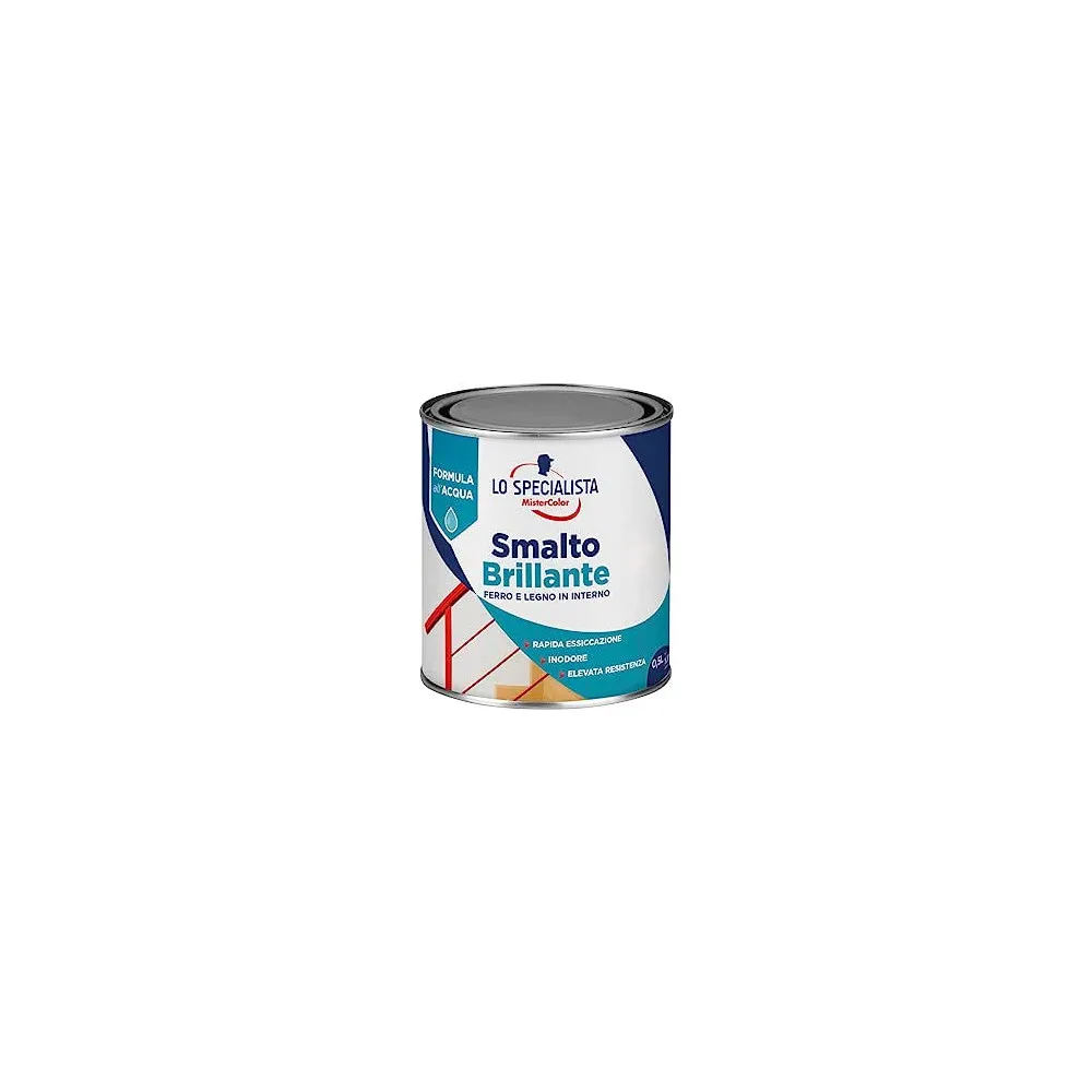 SMALTO BRILLANTE ALL'ACQUA BIANCO 0,5 L SMALTO BRILLANTE ALL'ACQUA BIANCO 0,5 L