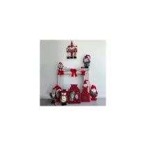 PUPAZZO DI NEVE BIANCO 43X19X14CM