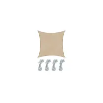 TENDA OMBREGGIANTE DA ESTERNO QUADRATA IN POLIETILENE BEIGE 3,6X3,6MT