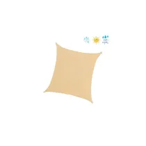 TENDA OMBREGGIANTE DA ESTERNO QUADRATA IN POLIETILENE BEIGE 3,6X3,6MT