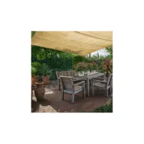 TENDA OMBREGGIANTE DA ESTERNO QUADRATA IN POLIETILENE BEIGE 3,6X3,6MT