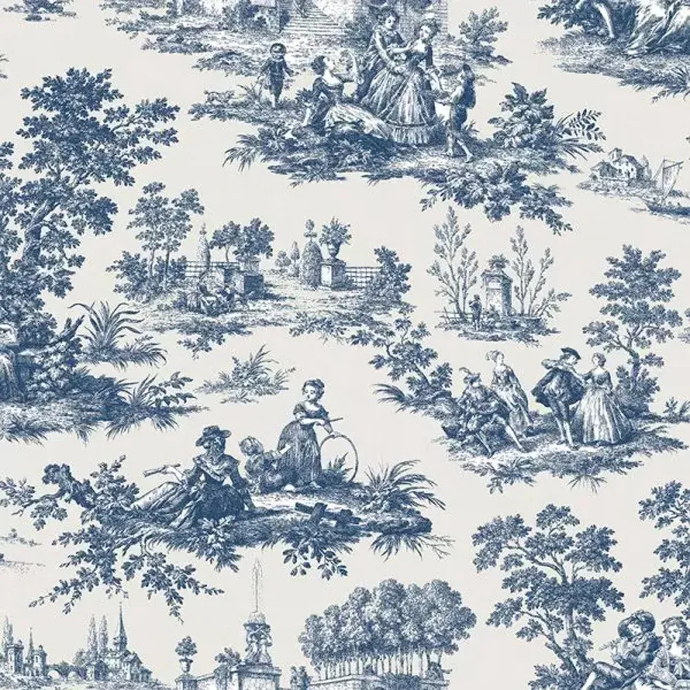 STAMPA TRASFERIBILE "TOILE DE JOUY,BLU" 28X40CM STAMPA TRASFERIBILE "TOILE DE JOUY,BLU" 28X40CM