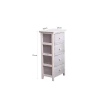 CASSETTIERA 4 CASSETTI 71 X 35 X 25CM