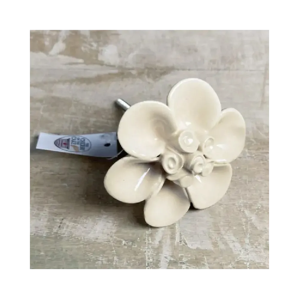 POMELLO IN CERAMICA "PETALI E BOCCIOLI" POMELLO IN CERAMICA "PETALI E BOCCIOLI"
