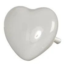 POMELLO IN CERAMICA "WHITE HEART"