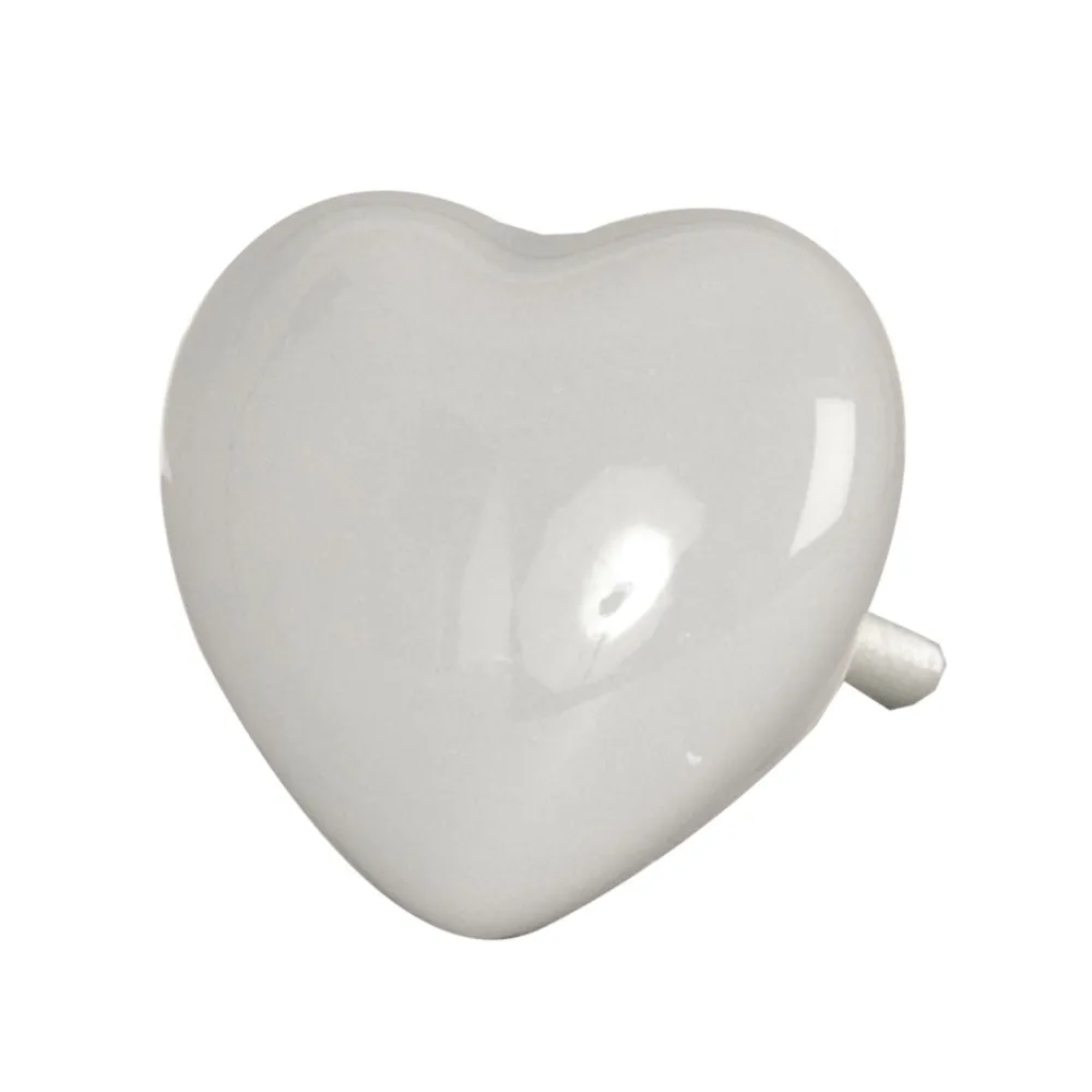 POMELLO IN CERAMICA "WHITE HEART"