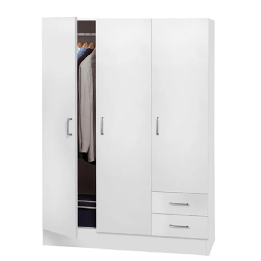 KIT ARMADIO 3ANTE+2CASSETTI 119,5X184,5BIANCO