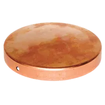 BORCHIA ROTONDA PER PALI - RAME - 121MM