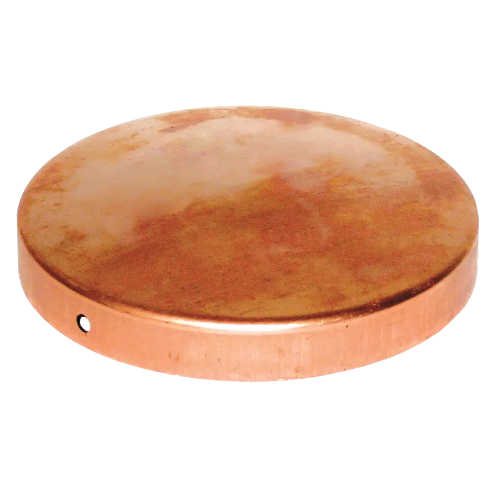 BORCHIA ROTONDA PER PALI - RAME - 121MM