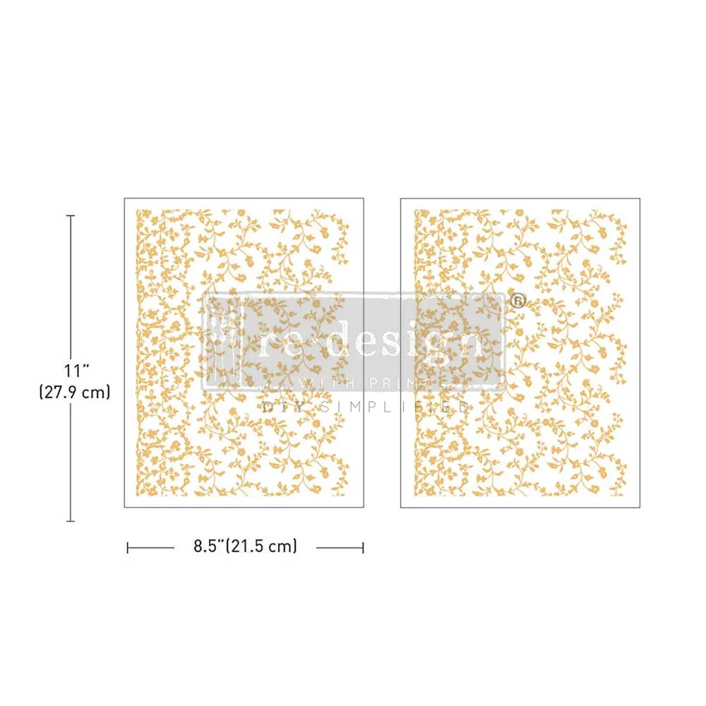 REDESIGN DECOR TRANSFER "VINEYARD ELEGANCE" 21,5X28CM