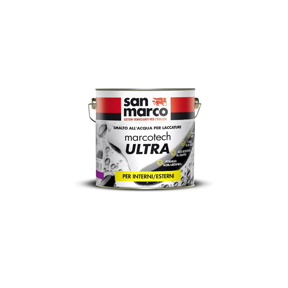 MARCOTECH ULTRA AU40 SEMILUCIDO BIANCO - SMALTO ALL'ACQUA 2.5LT