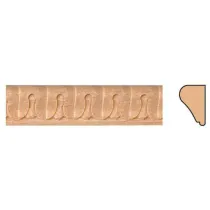 CORNICE SCOLPITA IN FAGGIO GREZZO MM17X11X2400