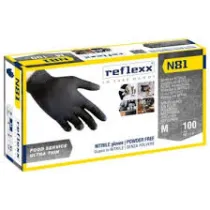 GUANTO NITRILE NERO OMOLOGAZIONE FOOD TG L SENZA TALCO