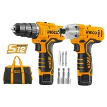 SET TRAPANO + AVVITATORE IMP. 12V