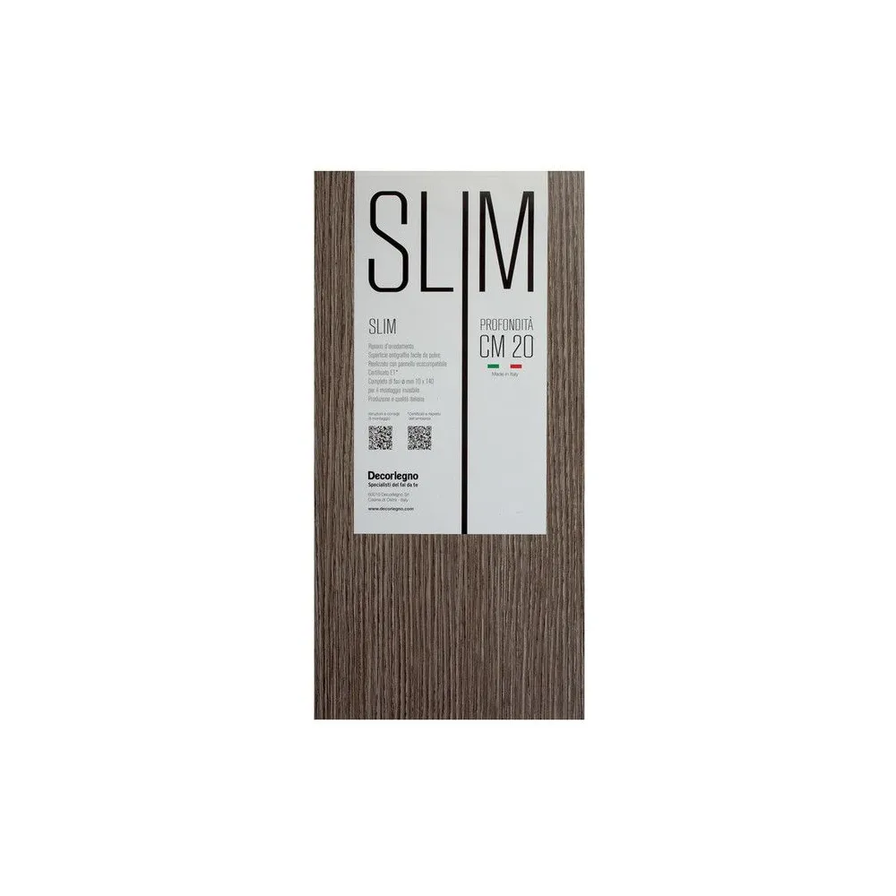 MENSOLA SLIM CM 60x20x1,8 ROVERE GRIGIO