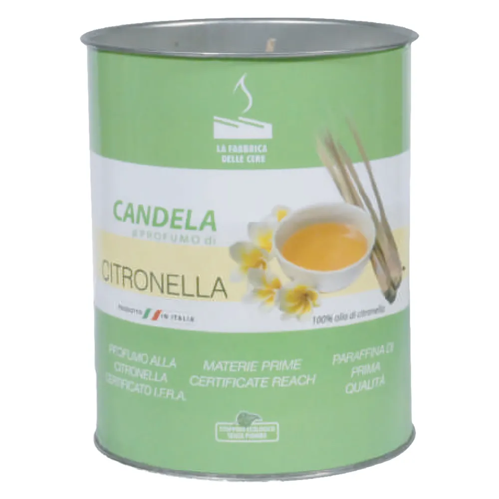 CANDELA ALLA CITRONELLA ECO cm 8 x 10 CANDELA ALLA CITRONELLA ECO cm 8 x 10