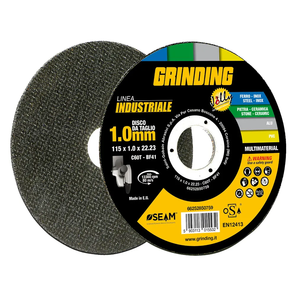 MOLA ABRASIVA 'JOLLY GRINDING LINEA INDUSTRIALE' ø 125 x 1 MOLA ABRASIVA 'JOLLY GRINDING LINEA INDUSTRIALE' ø 125 x 1