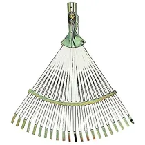 SCOPA DA GIARDINO REGOLABILE Tipo leggero - zinco cromato oro
