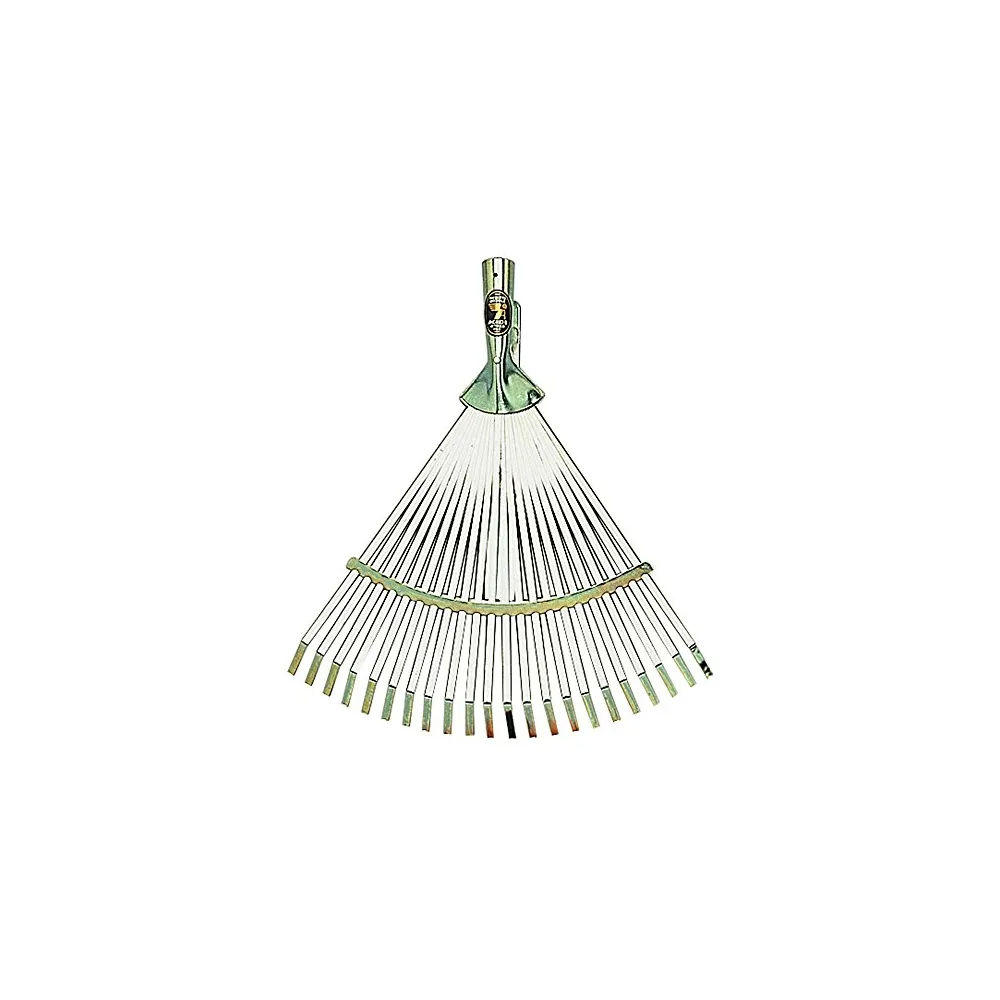 SCOPA DA GIARDINO REGOLABILE Tipo leggero - zinco cromato oro