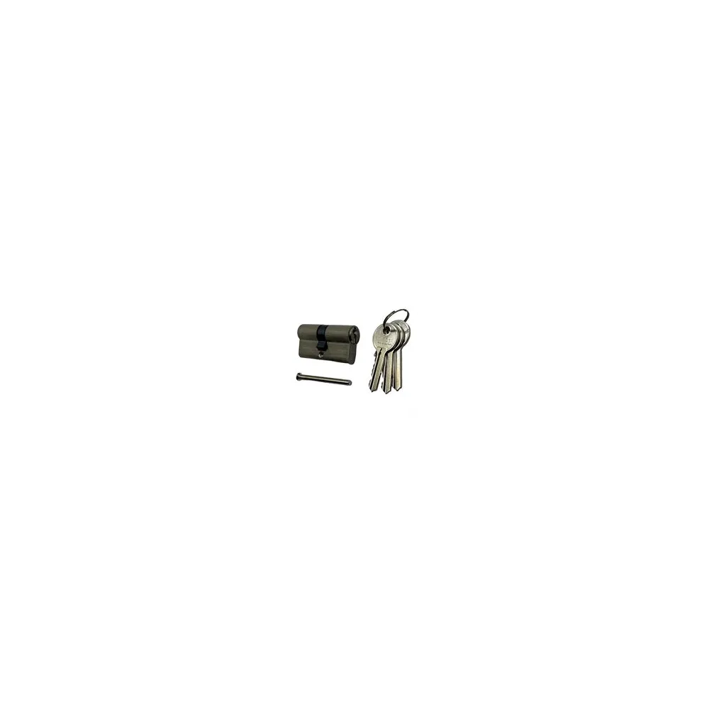 CILINDRO OTTONE 3 CHIAVI MM70 (35+35) NICHELSAT
