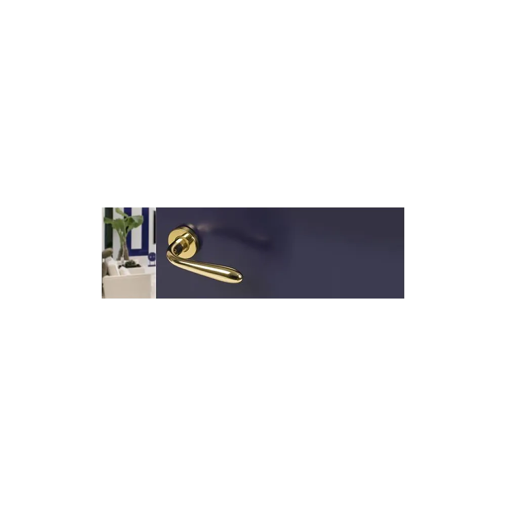 MANIGLIA SERIE AMALFI C/ROSETTA FORO CILINDRO ORO MANIGLIA SERIE AMALFI C/ROSETTA FORO CILINDRO ORO