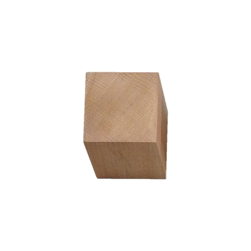 CUBO IN FAGGIO GREZZO mm53X53X53
