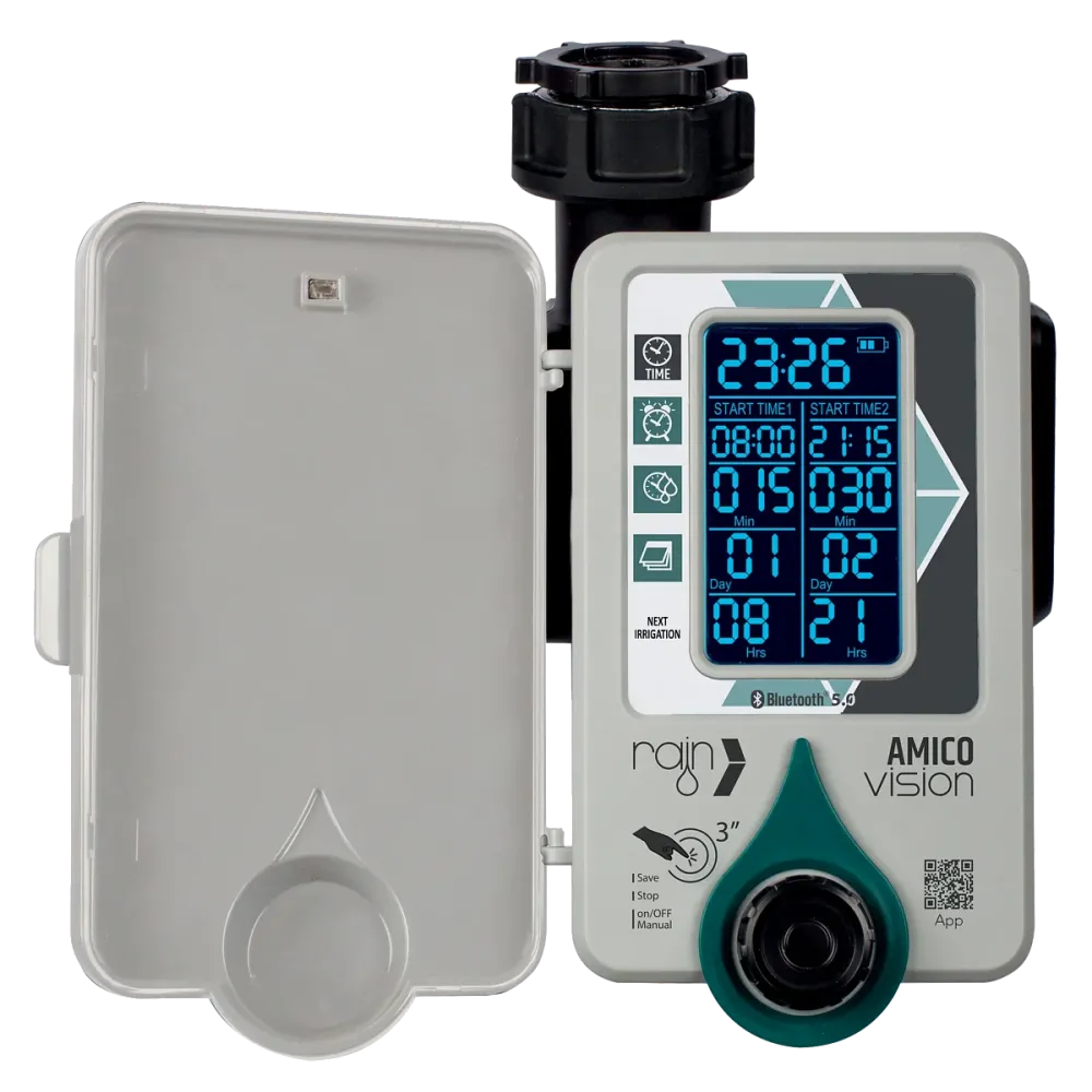CENTRALINA PER IRRIGAZIONE DA RUBINETTO SMART 'AMICO VISION' attacco 1 Fattacco 1 F - 1 zona CENTRALINA PER IRRIGAZIONE DA RUBINETTO SMART 'AMICO VISION' attacco 1 Fattacco 1 F - 1 zona