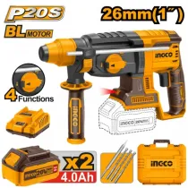 MARTELLO DEMOLITORE 20V BRUSHLESS CON 2 BATT. CARICABATT.