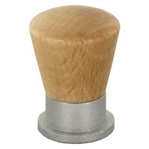 POMOLO IN LEGNO/OTTONE SFERICO ART. 745 mm 19 noce scuro